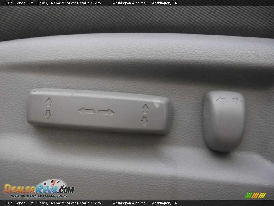 2015 Honda Pilot SE 4WD Alabaster Silver Metallic / Gray Photo #16