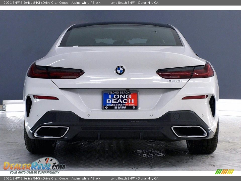 2021 BMW 8 Series 840i xDrive Gran Coupe Alpine White / Black Photo #4