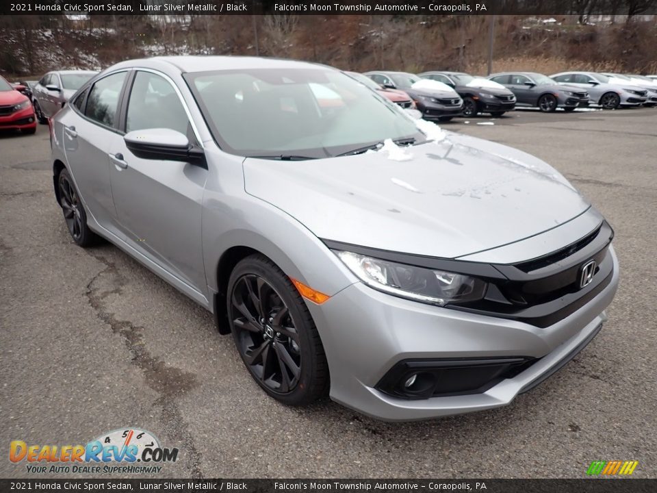 Front 3/4 View of 2021 Honda Civic Sport Sedan Photo #6