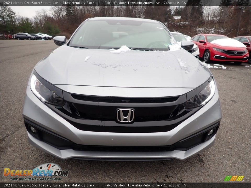 2021 Honda Civic Sport Sedan Lunar Silver Metallic / Black Photo #7