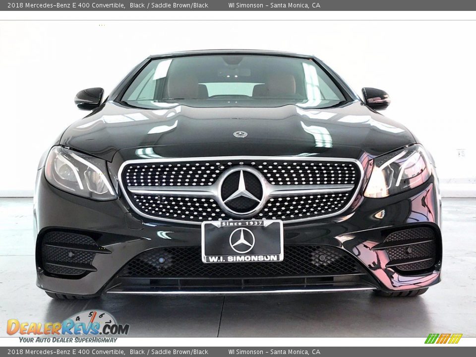 2018 Mercedes-Benz E 400 Convertible Black / Saddle Brown/Black Photo #2