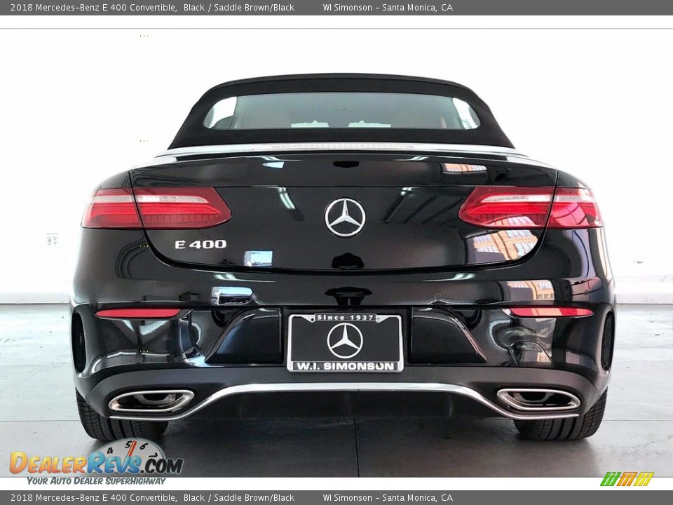 2018 Mercedes-Benz E 400 Convertible Black / Saddle Brown/Black Photo #3