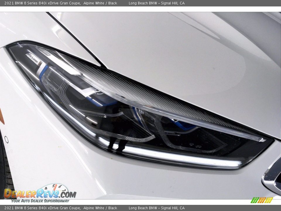 2021 BMW 8 Series 840i xDrive Gran Coupe Alpine White / Black Photo #14