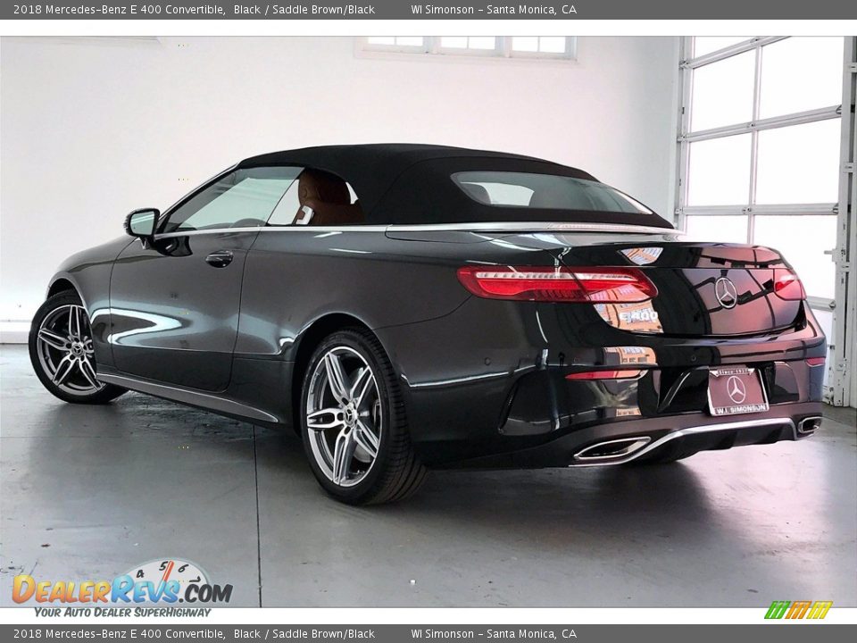 2018 Mercedes-Benz E 400 Convertible Black / Saddle Brown/Black Photo #10