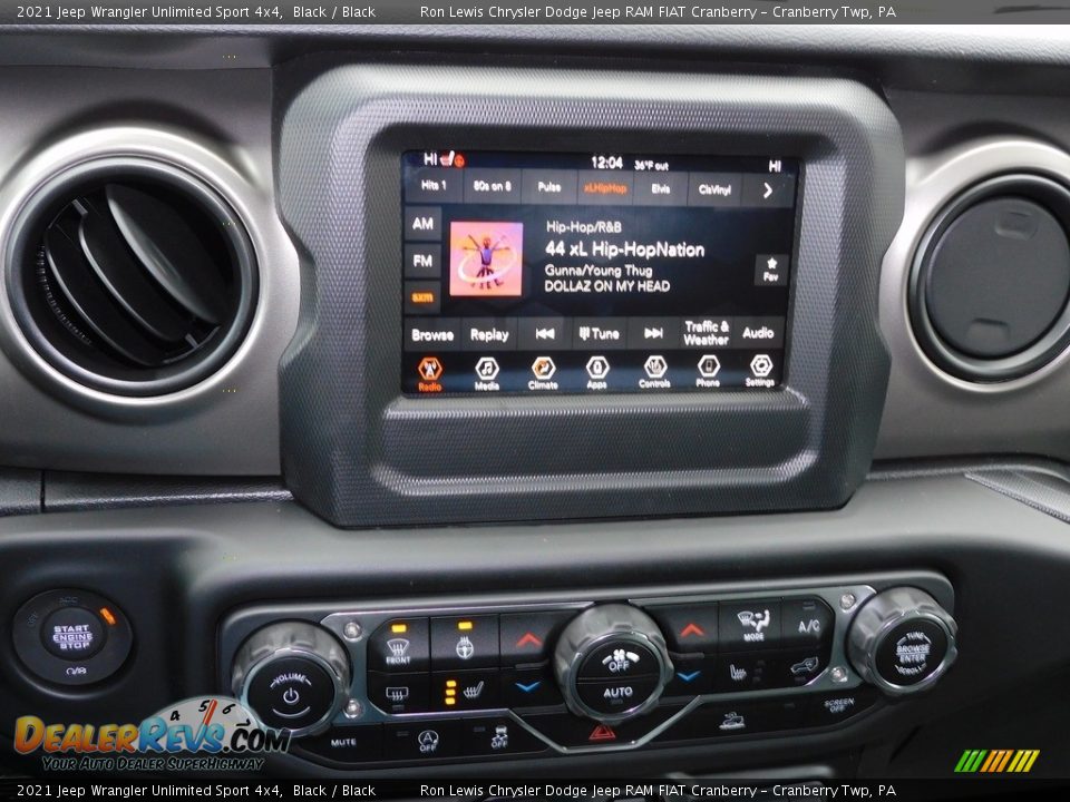 2021 Jeep Wrangler Unlimited Sport 4x4 Black / Black Photo #15