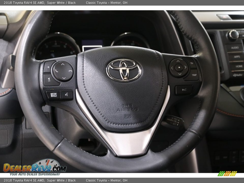 2018 Toyota RAV4 SE AWD Super White / Black Photo #7