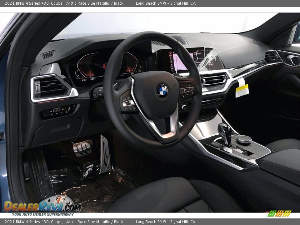 2021 BMW 4 Series 430i Coupe Arctic Race Blue Metallic / Black Photo #7