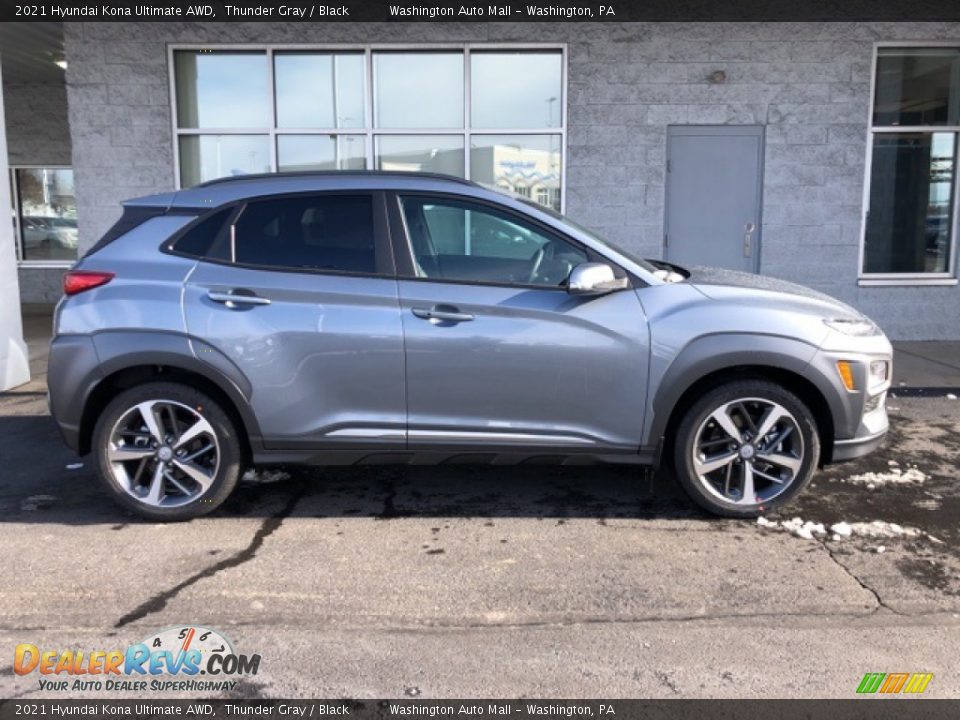 2021 Hyundai Kona Ultimate AWD Thunder Gray / Black Photo #2