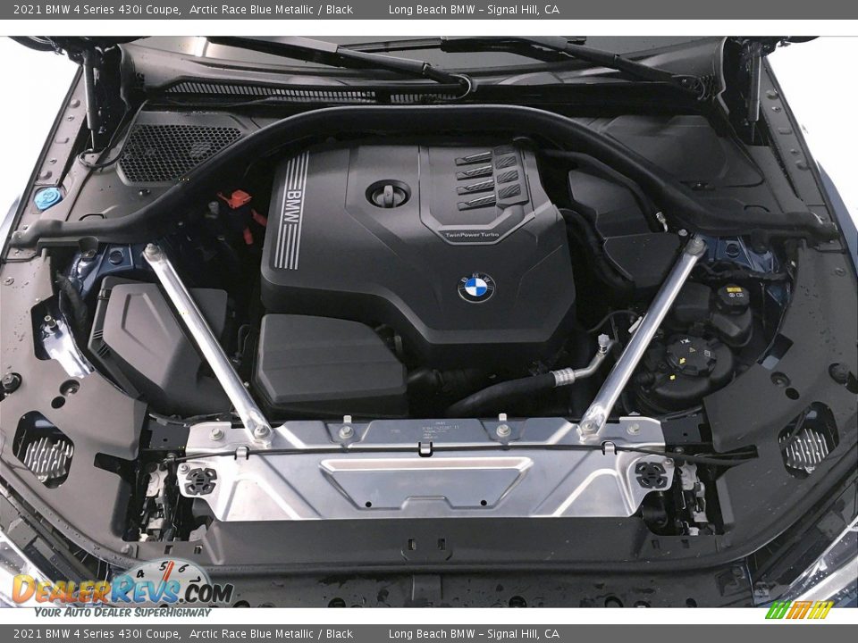 2021 BMW 4 Series 430i Coupe Arctic Race Blue Metallic / Black Photo #10