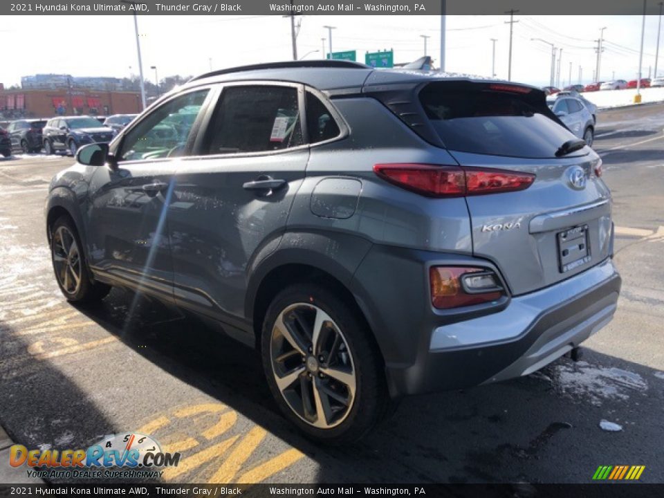 2021 Hyundai Kona Ultimate AWD Thunder Gray / Black Photo #3