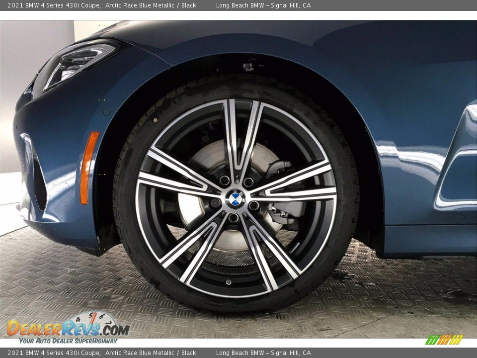 2021 BMW 4 Series 430i Coupe Arctic Race Blue Metallic / Black Photo #12