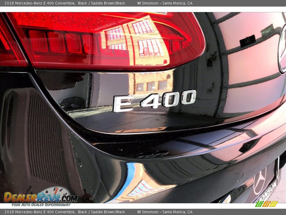 2018 Mercedes-Benz E 400 Convertible Black / Saddle Brown/Black Photo #31