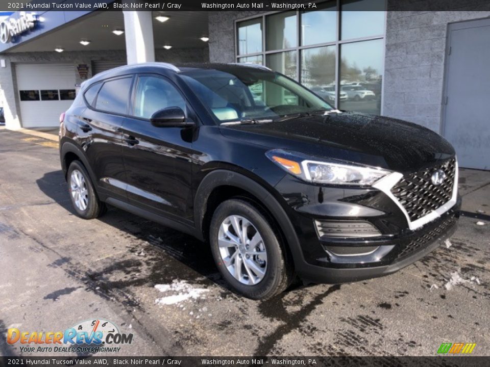 2021 Hyundai Tucson Value AWD Black Noir Pearl / Gray Photo #1