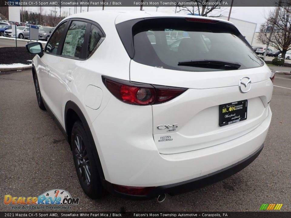 2021 Mazda CX-5 Sport AWD Snowflake White Pearl Mica / Black Photo #6
