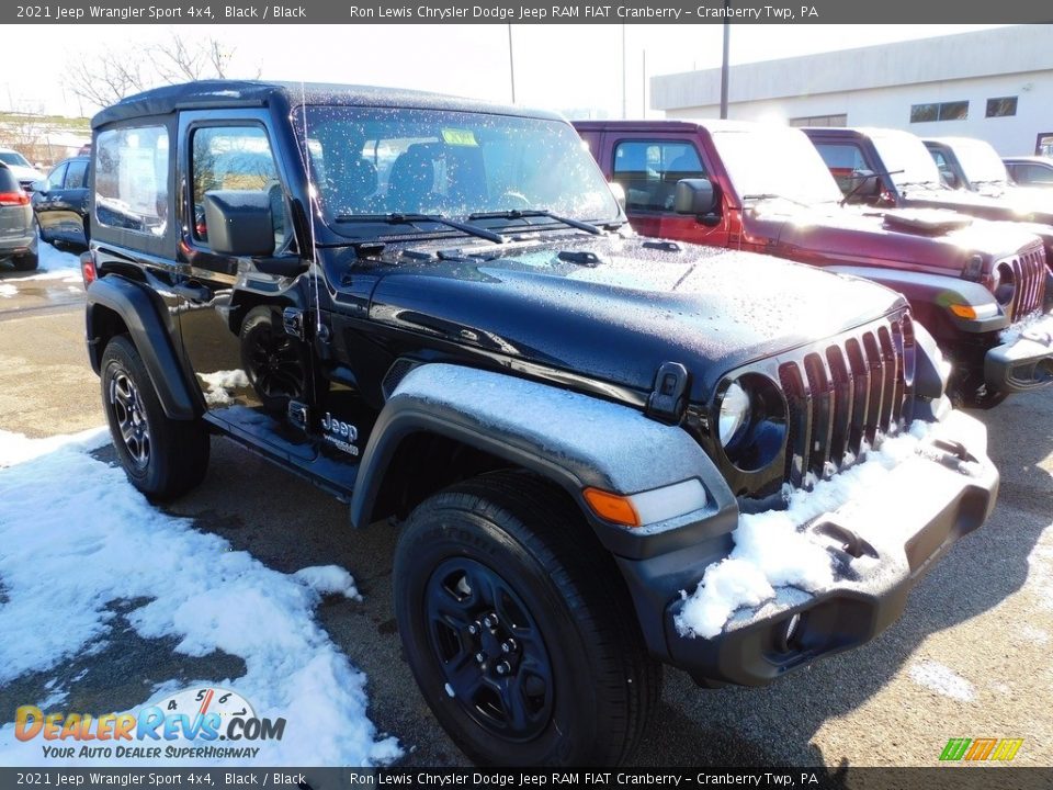 2021 Jeep Wrangler Sport 4x4 Black / Black Photo #3