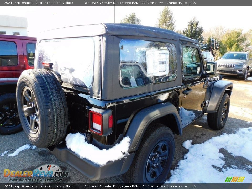 2021 Jeep Wrangler Sport 4x4 Black / Black Photo #4