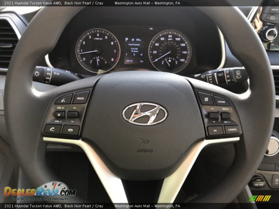 2021 Hyundai Tucson Value AWD Black Noir Pearl / Gray Photo #12