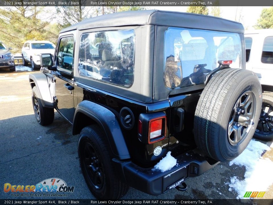 2021 Jeep Wrangler Sport 4x4 Black / Black Photo #7