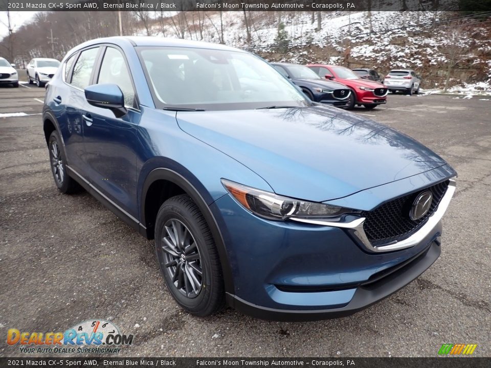 Front 3/4 View of 2021 Mazda CX-5 Sport AWD Photo #3