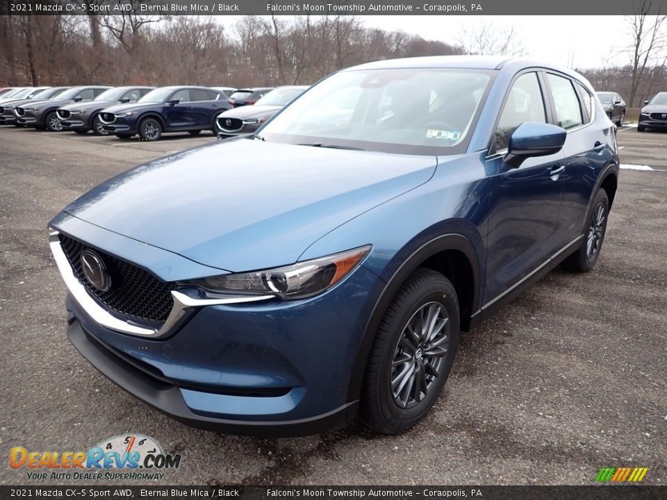 2021 Mazda CX-5 Sport AWD Eternal Blue Mica / Black Photo #5