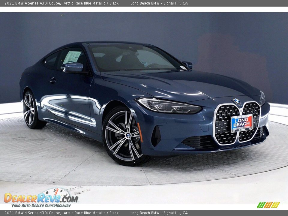 2021 BMW 4 Series 430i Coupe Arctic Race Blue Metallic / Black Photo #19