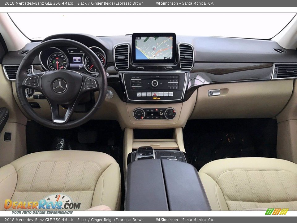 2018 Mercedes-Benz GLE 350 4Matic Black / Ginger Beige/Espresso Brown Photo #15