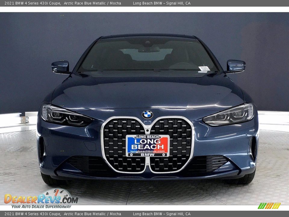 2021 BMW 4 Series 430i Coupe Arctic Race Blue Metallic / Mocha Photo #2