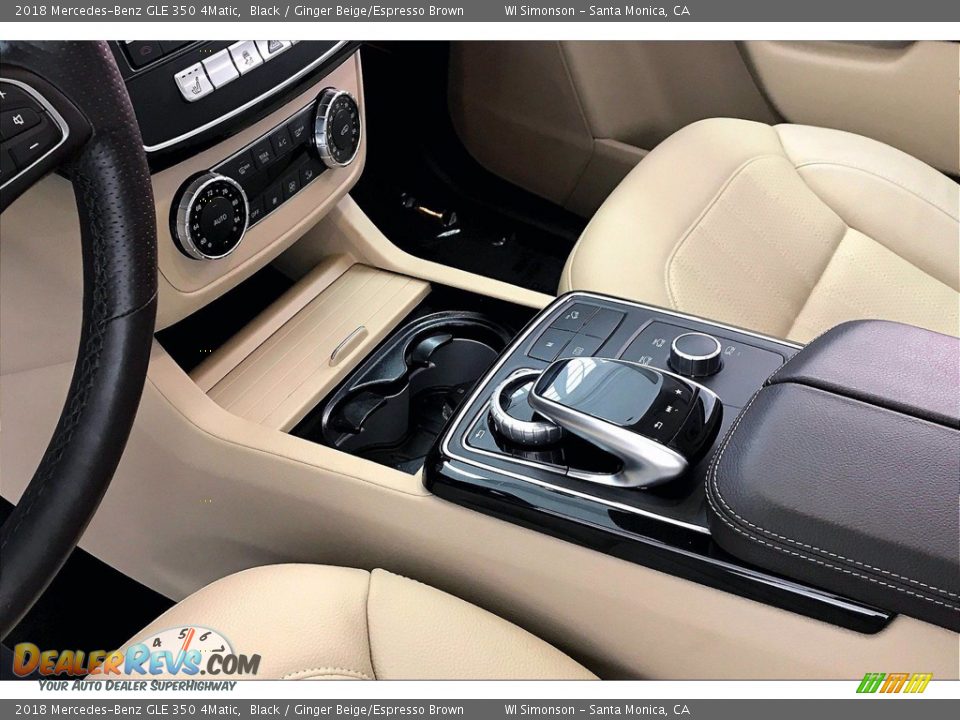 2018 Mercedes-Benz GLE 350 4Matic Black / Ginger Beige/Espresso Brown Photo #17