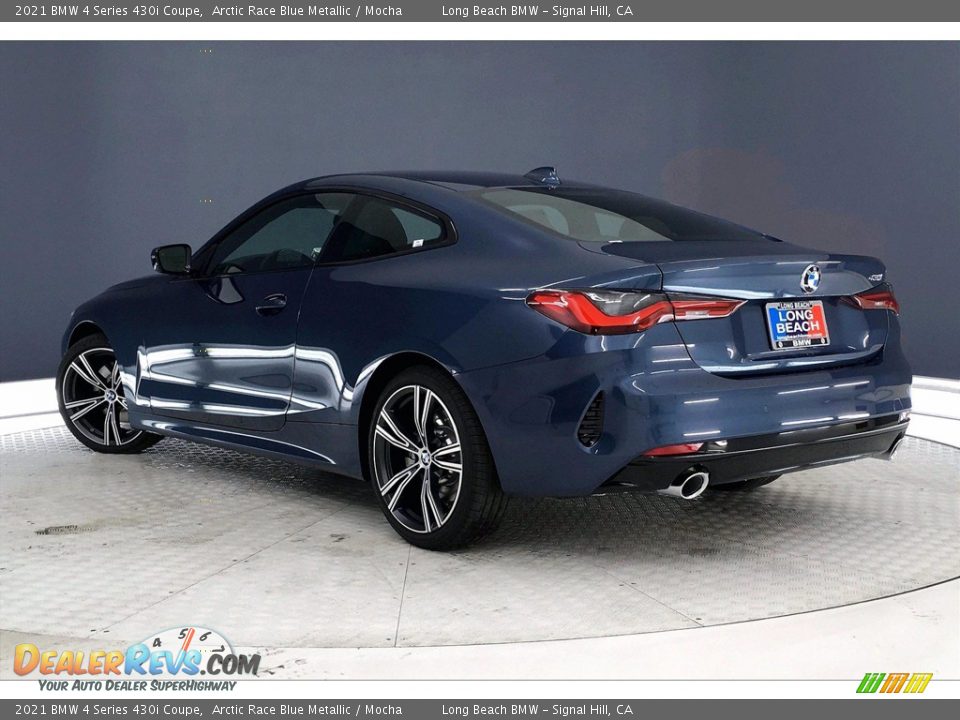 2021 BMW 4 Series 430i Coupe Arctic Race Blue Metallic / Mocha Photo #3