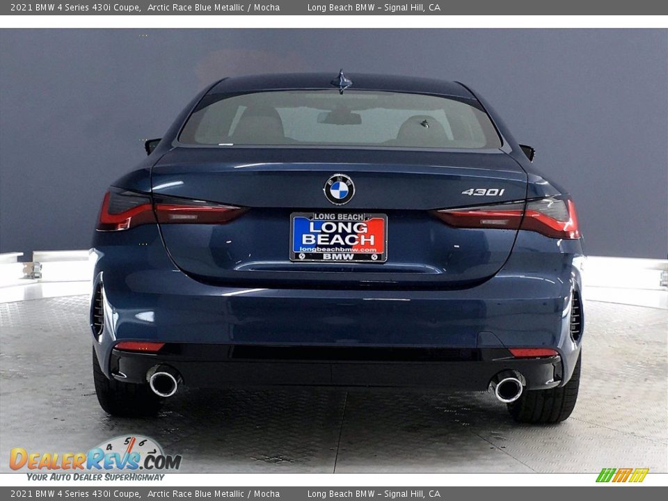2021 BMW 4 Series 430i Coupe Arctic Race Blue Metallic / Mocha Photo #4