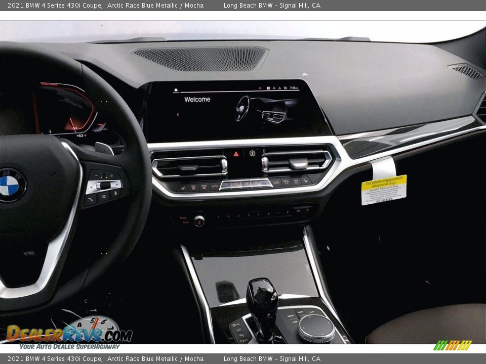 2021 BMW 4 Series 430i Coupe Arctic Race Blue Metallic / Mocha Photo #6