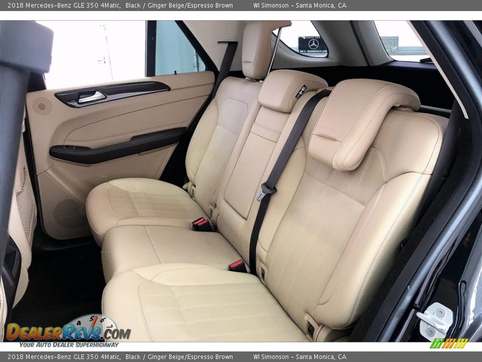 2018 Mercedes-Benz GLE 350 4Matic Black / Ginger Beige/Espresso Brown Photo #20