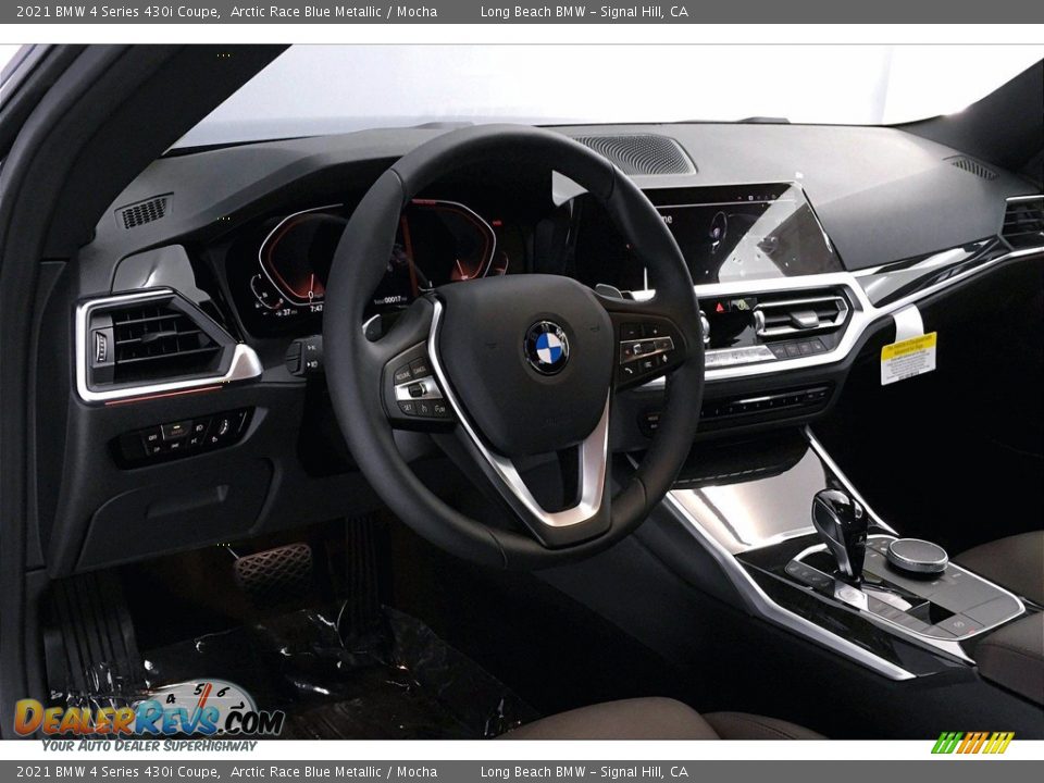 2021 BMW 4 Series 430i Coupe Arctic Race Blue Metallic / Mocha Photo #7