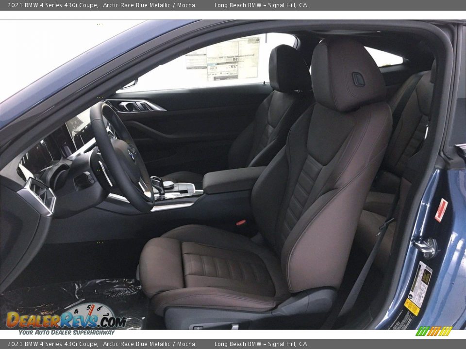 Mocha Interior - 2021 BMW 4 Series 430i Coupe Photo #9