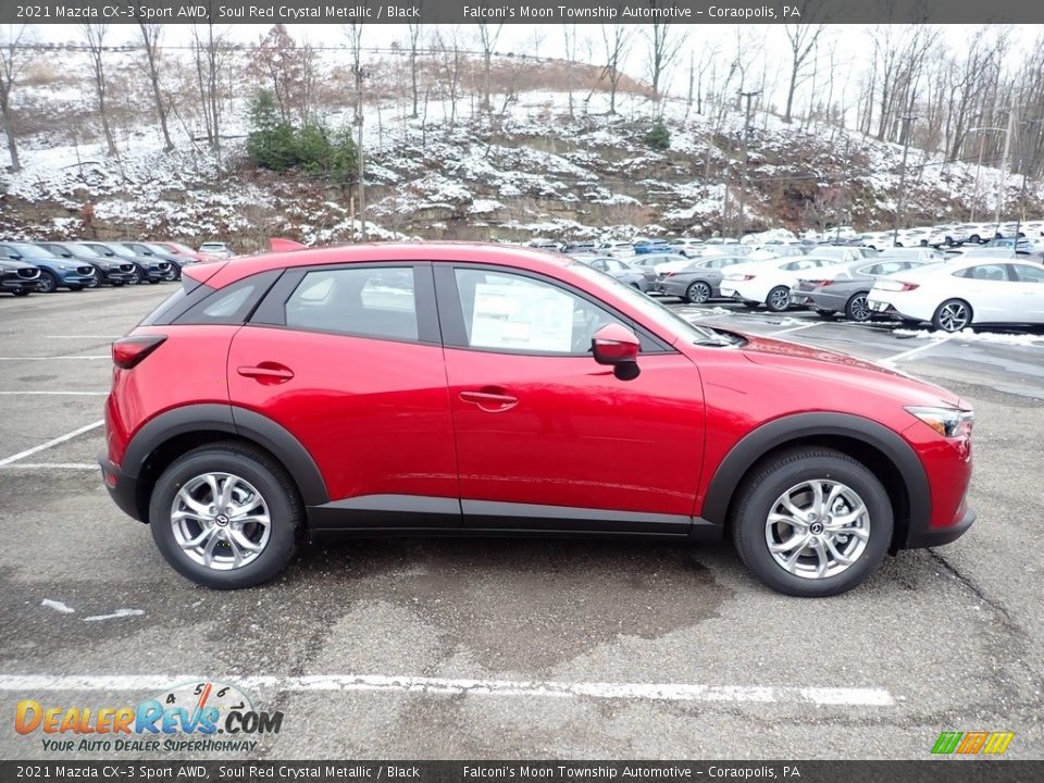 Soul Red Crystal Metallic 2021 Mazda CX-3 Sport AWD Photo #1