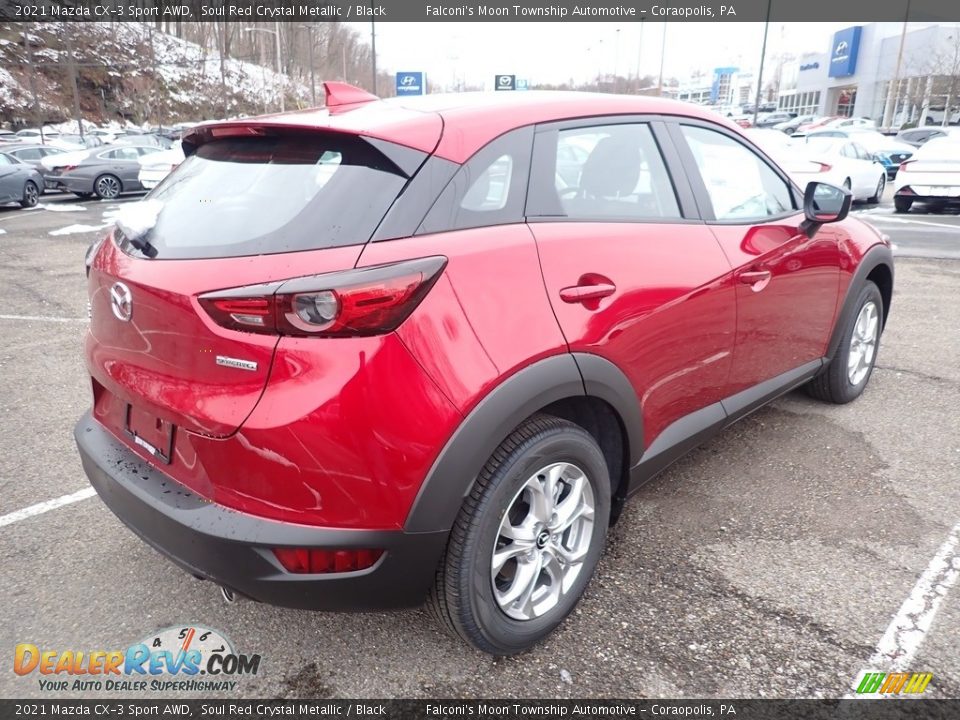 2021 Mazda CX-3 Sport AWD Soul Red Crystal Metallic / Black Photo #2