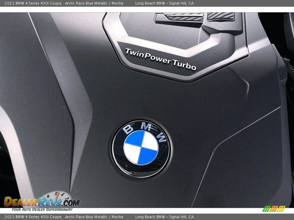 2021 BMW 4 Series 430i Coupe Arctic Race Blue Metallic / Mocha Photo #11