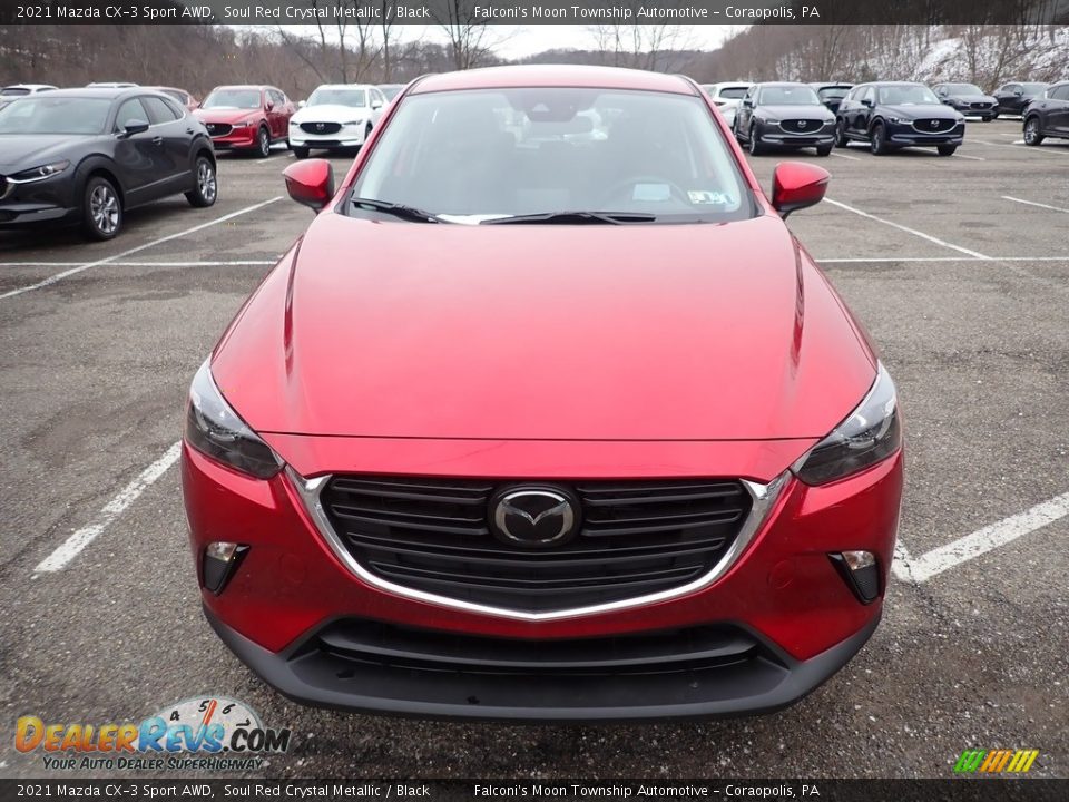 2021 Mazda CX-3 Sport AWD Soul Red Crystal Metallic / Black Photo #4