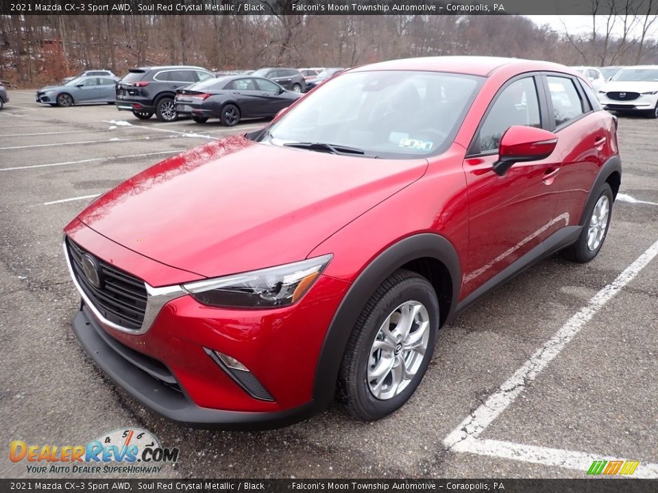Front 3/4 View of 2021 Mazda CX-3 Sport AWD Photo #5