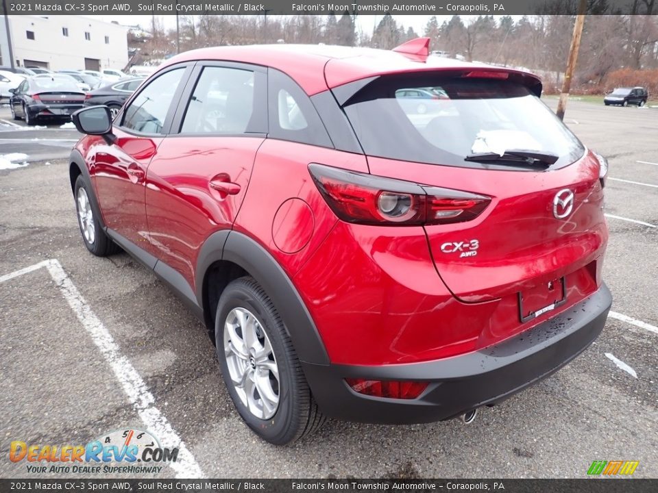 2021 Mazda CX-3 Sport AWD Soul Red Crystal Metallic / Black Photo #6