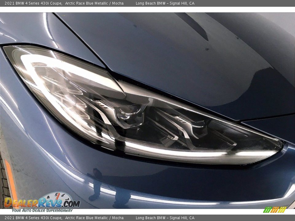 2021 BMW 4 Series 430i Coupe Arctic Race Blue Metallic / Mocha Photo #14