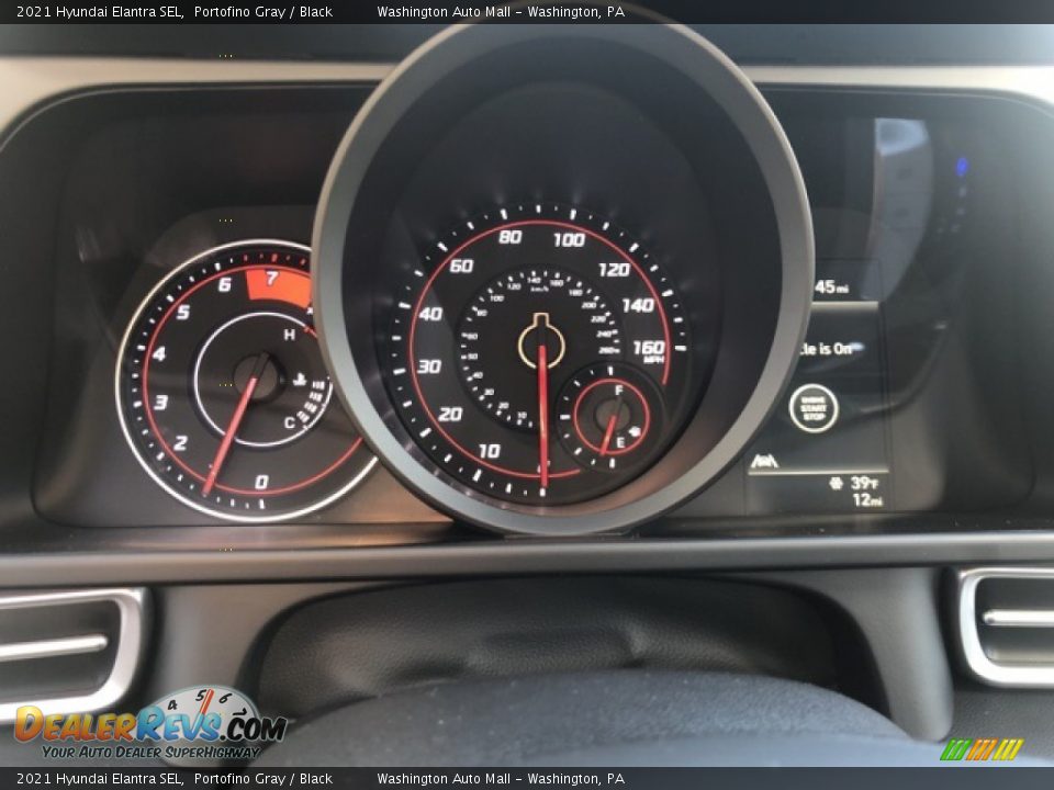 2021 Hyundai Elantra SEL Portofino Gray / Black Photo #4