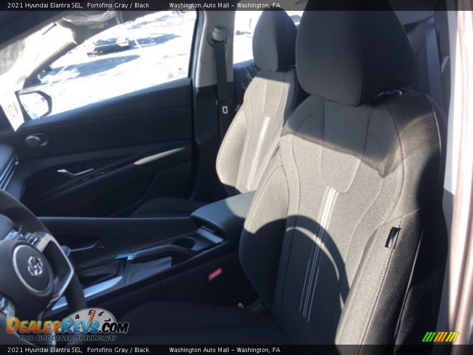 2021 Hyundai Elantra SEL Portofino Gray / Black Photo #7