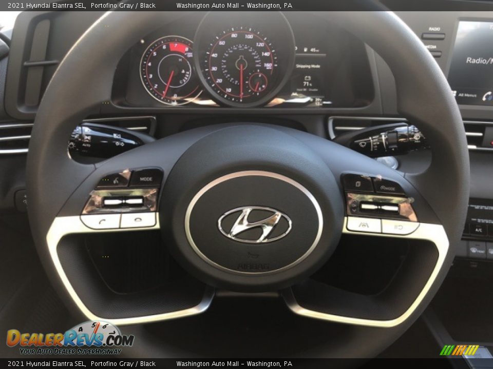 2021 Hyundai Elantra SEL Portofino Gray / Black Photo #12