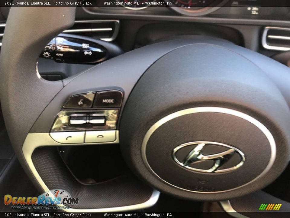 2021 Hyundai Elantra SEL Portofino Gray / Black Photo #13