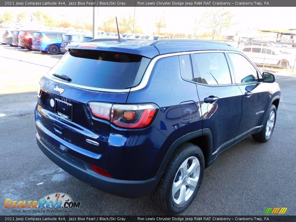 2021 Jeep Compass Latitude 4x4 Jazz Blue Pearl / Black/Ski Gray Photo #5