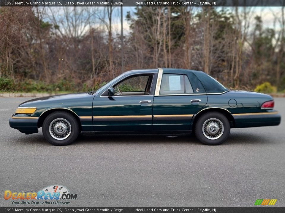 Deep Jewel Green Metallic 1993 Mercury Grand Marquis GS Photo #2