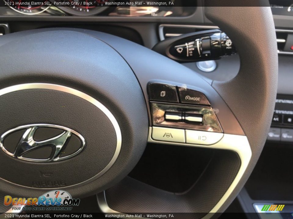 2021 Hyundai Elantra SEL Portofino Gray / Black Photo #14
