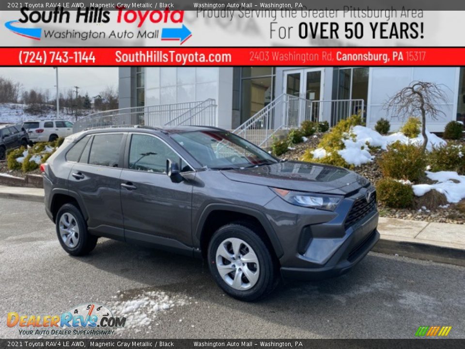 2021 Toyota RAV4 LE AWD Magnetic Gray Metallic / Black Photo #1