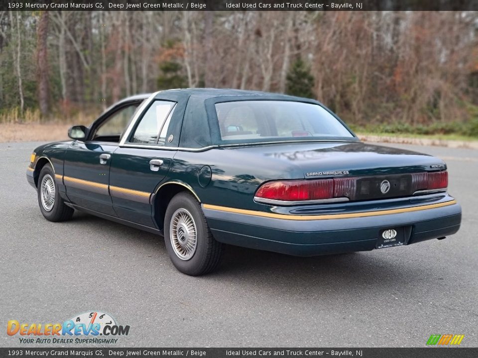 Deep Jewel Green Metallic 1993 Mercury Grand Marquis GS Photo #3